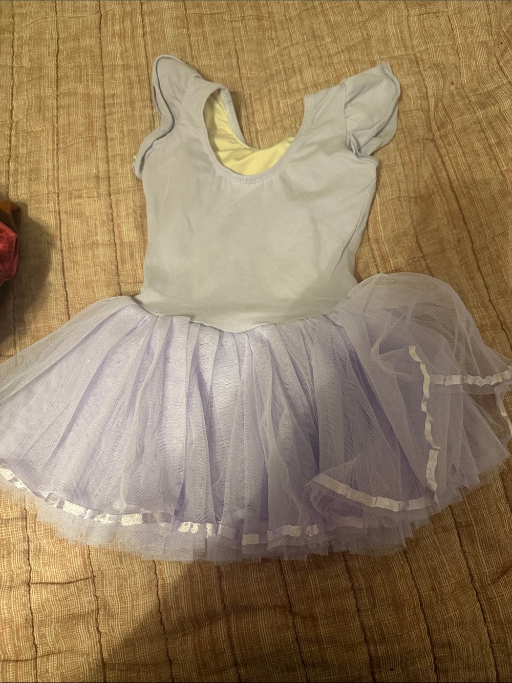 Macy's Lilac Ballet Tutu Dress with Puff Sleeves